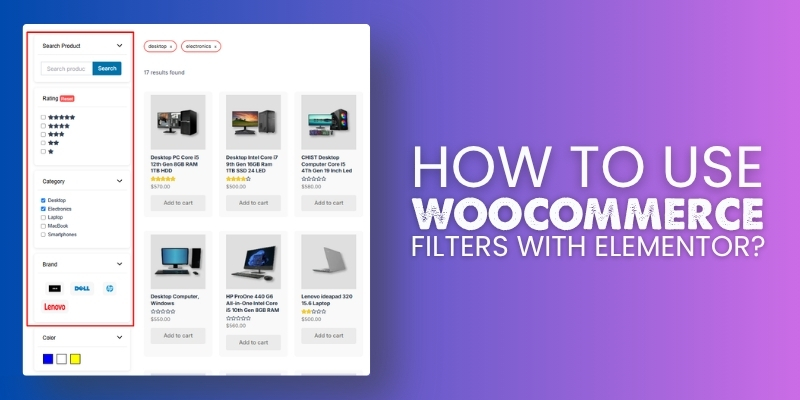 How to Use WooCommerce Filters With Elementor
